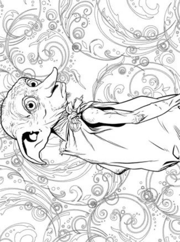 Kids-n-fun.com | Coloring page Dobby Harry Potter dobby harry potter